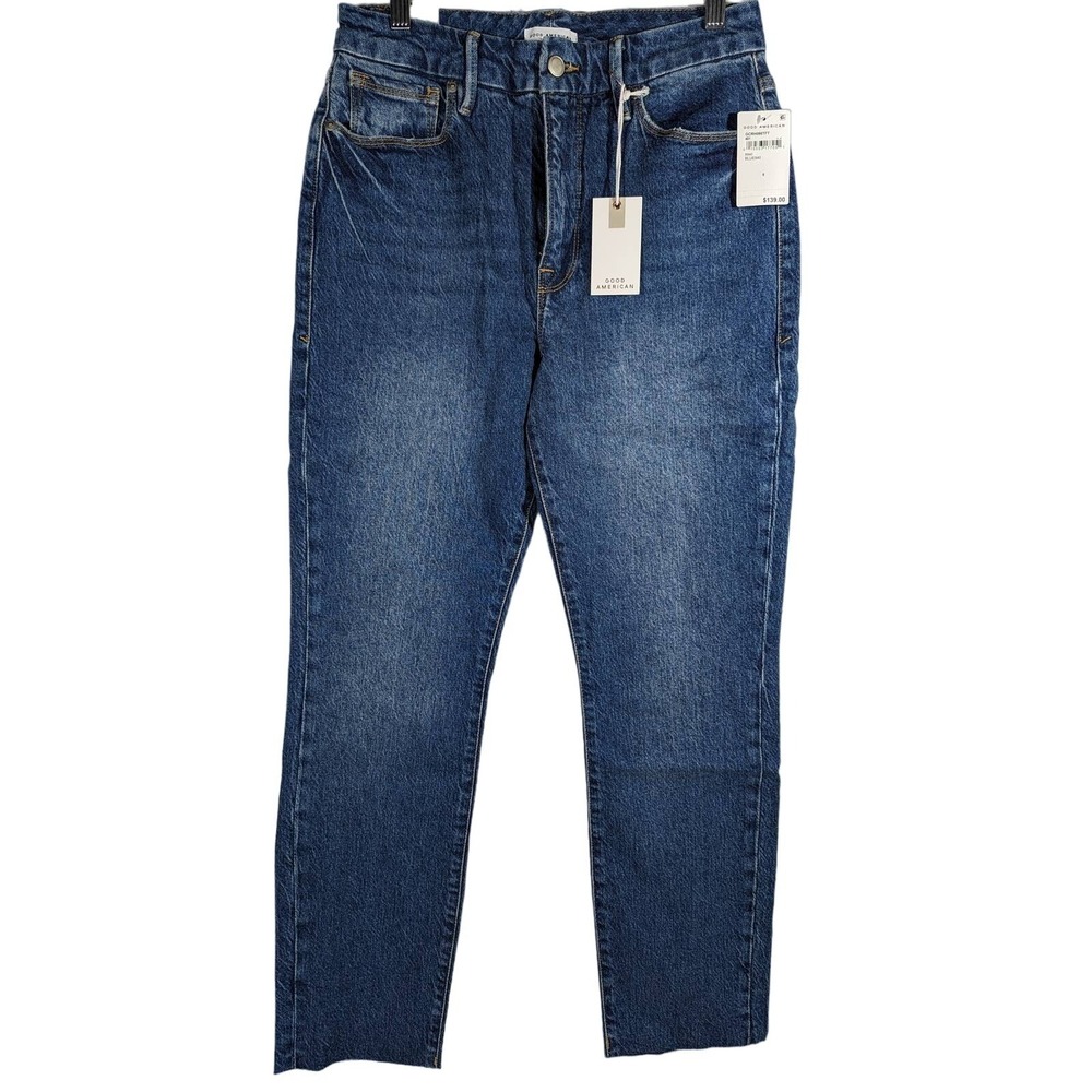Good American‎ Good Classic Raw Hem Jeans 8/29 NWT